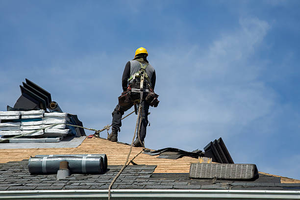 Professional Gutter Installation technician working in Pelham, AL